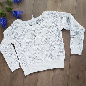 🌷Aeropostale white lightweight sweater NWT